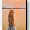 Bengal Cat In A Magical Sunrise Paint By Number