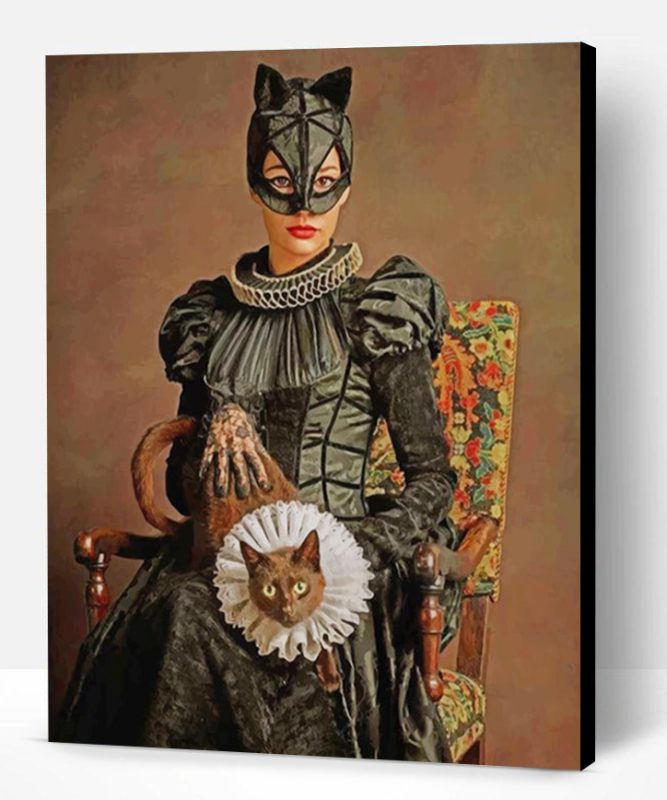 Cat Woman From The Elizabeth Age Paint By Number