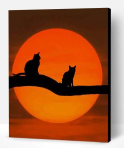 Cats Silhouette Paint By Number