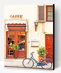 Coffee Shop In Italy Paint By Number