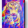 Colorful Siberian Tigers Paint By Number