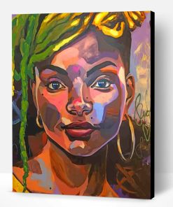 Colorful African Woman Paint By Number