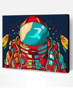 Colorful Astronaut Paint By Number