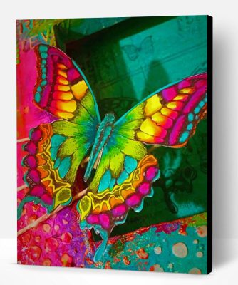 Colorful Butterfly Paint By Number