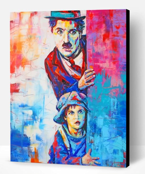 Colorful Charlie Chaplin Paint By Number