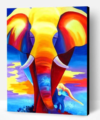 Colorful Elephant Paint By Number