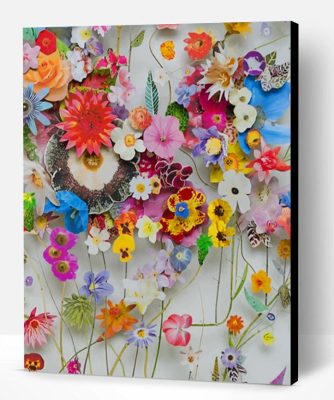 Colorful Flowers Paint By Number