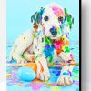 Colorful Puppy Paint By Number