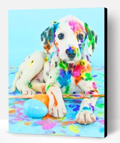 Colorful Puppy Paint By Number