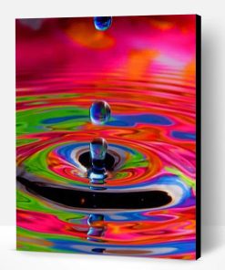 Colorful Water Drop Paint By Number