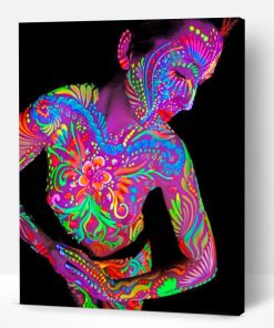 Colorful Woman In Chaos Paint By Number