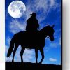 Cowboy Under The Moon Paint By Number