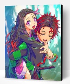 Cute Demon Slayer Anime Paint By Number