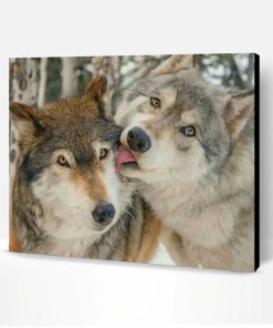 Cute Wolves Paint By Number