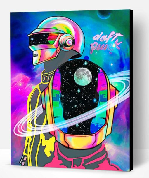 Colorful Daft Punk Paint By Number