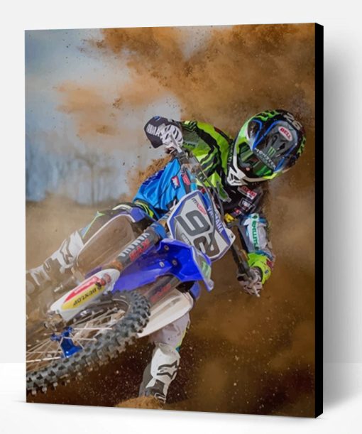 Dirt Biker Paint By Number