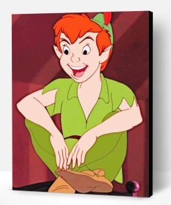 Disney Peter Pan Sitting Paint By Number