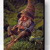 Dwarf Man Playing With Flute Paint By Number