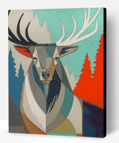 Pop Art Elk Paint By Number
