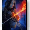 Fire Violinist Paint By Number
