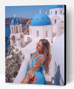 Follow Me To Santorini Greece Paint By Number