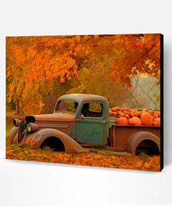 Ford In Autumn Paint By Number