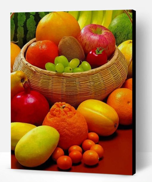 Fruit Basket Still Life Paint By Number