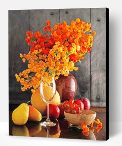 Fruits And Flowers Still Life Paint By Number