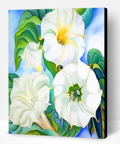 Georgia Okeeffe White Flowers Paint By Number
