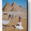 Girl And Camel In Egypt Paint By Number