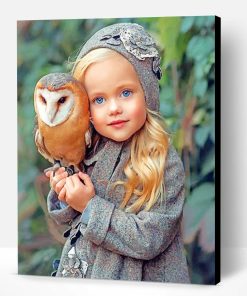 Girl With An Owl Paint By Number