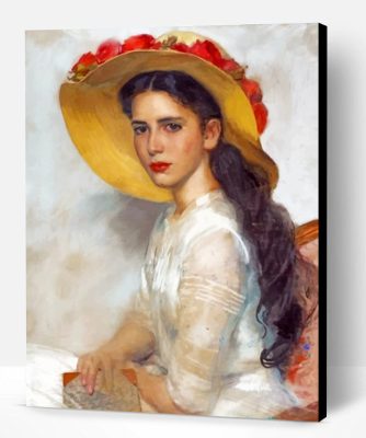 Gorgeous Vintage Woman Paint By Number