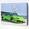 Fancy Green Lamborghini Paint By Number