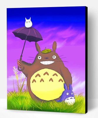 Happy Totoro Paint By Number