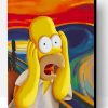 Homer Simpson In The Scream Paint By Number