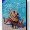 Lady Enjoying The Summer In The Swimming Pool Paint By Number