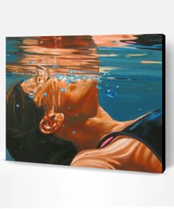 Lady Underwater Paint By Number