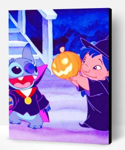 Lilo And Stitch Halloween Paint By Number