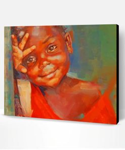 Little African Boy Paint By Number