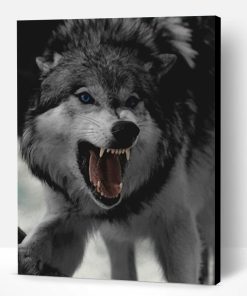 Angry Wolf Paint By Number