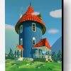 Moomins Cartoon House Paint By Number