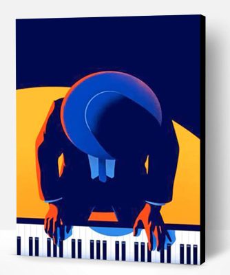 Musician Playing Piano Paint By Number