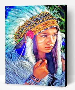 Native American Girl Paint By Number