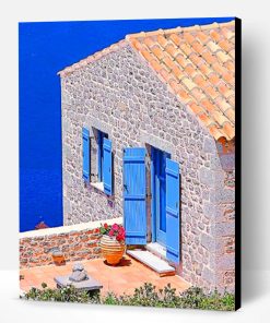 Old Stone House Croatia Beach Paint By Number