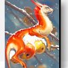 Orange Dragon Paint By Number