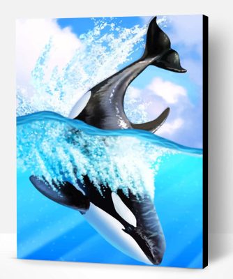 Orca Whale Art Paint By Number