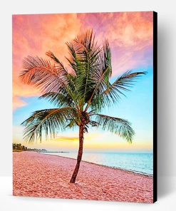 Palm Tree Sunset Paint By Number
