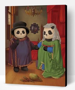Panda Couple Paint By Number