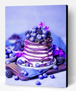 Purple Pancakes Paint By Number