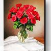 Rose Flowers Vase Paint By Number